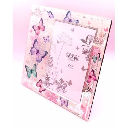 Pastel Butterflies Glass Photo Frame 19.5 CM Gift Display Picture Home Decor