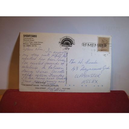 multiview, LEDBURY, HEREFORDSHIRE, used postcard 1988 pm =