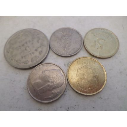 Belgium - 20 differently dated - 5 franc coins