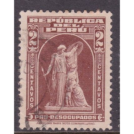 Peru 1938 Obligatory Tax 2c Fine Used SG 639 VGC