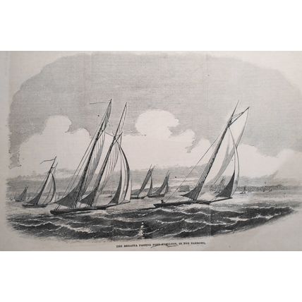 The Regatta Of The New York Yacht Club - June 13, 1857 Harper's Weekly