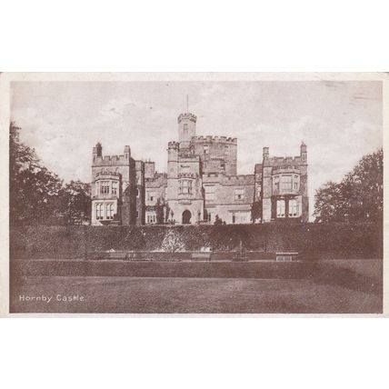 E844 HORNBY CASTLE. HORNBY THIMBLE CANCELLATION