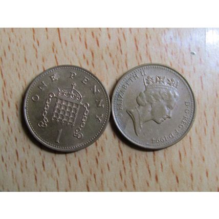 GB 1994 Elizebeth II Decimal 1p Coin