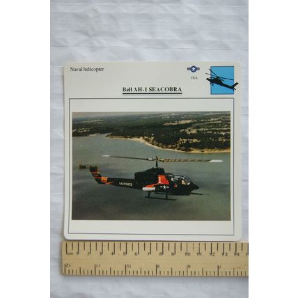 Bell AH-1 Seacobra - USA - Naval Helicopter - Collectors Club Card