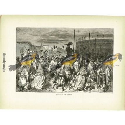 Arrival Of The Picadors, Andalusia, Spain, Book Illustration (Print), c1880