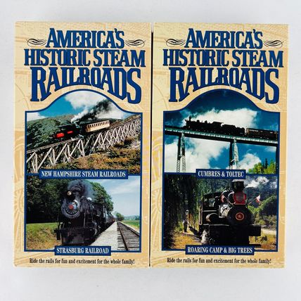 Americas Historic Steam Railroads VHS Video 1999 2-Tape Set