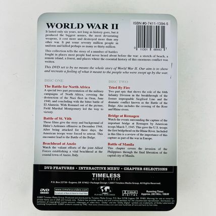 Great Battles of World War II WWII Tin Box 2 DVD Set
