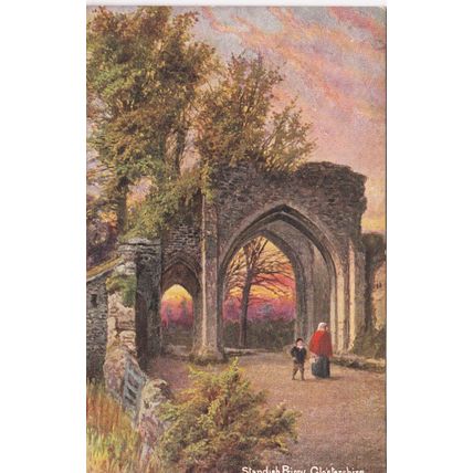 EC2056 STANDISH PRIORY. COLOURED PRINTED POSTCARD