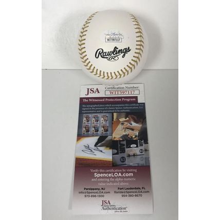 Andruw Jones Signed Autographed Gold Glove Major League (OML) Baseball : JSA COA
