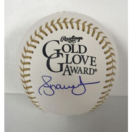 Andruw Jones Signed Autographed Gold Glove Major League (OML) Baseball : JSA COA