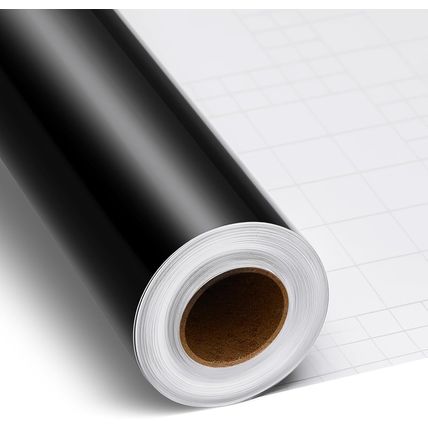 Gueevin Glossy Vinyl Roll Permanent Vinyl Self Adhesive Rolls for Home Decoratio