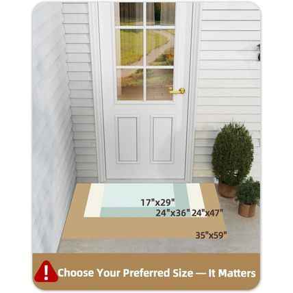 Color&Geometry Front Door Mats Outdoor: Doormat for outside Entry Home Entrance