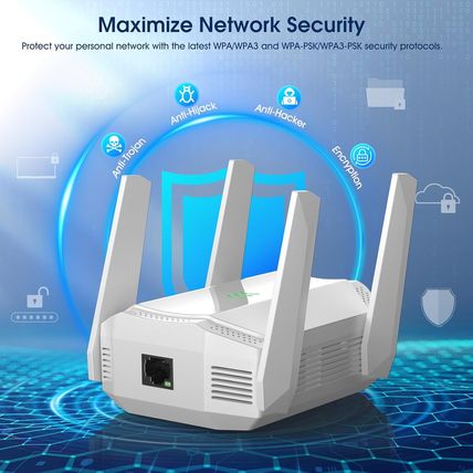 AX3000 Wifi 6 Extender, Dual Band Wifi Extender Signal Booster, Internet Booster