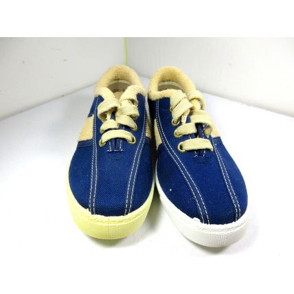 Vintage Terry Tiger Tico Tyre Sneakers Shoes Blue Canvas Size 13.5 US Children's
