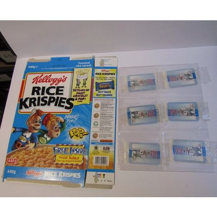 Kellogg`s - Rice Krispies 1998 Doodle Bubble Cereal Box Set of 6 Toys Sealed
