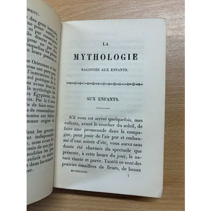 1878 "LA MYTHOLOGIE RACONTEE AUX ENFANTS" M LAME FLEURY FRENCH HB BOOK (P3)