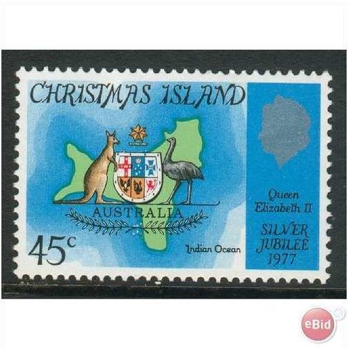 Christmas Island stamps 1977 - SG 83 - 25th Anniv of Coronation - unused