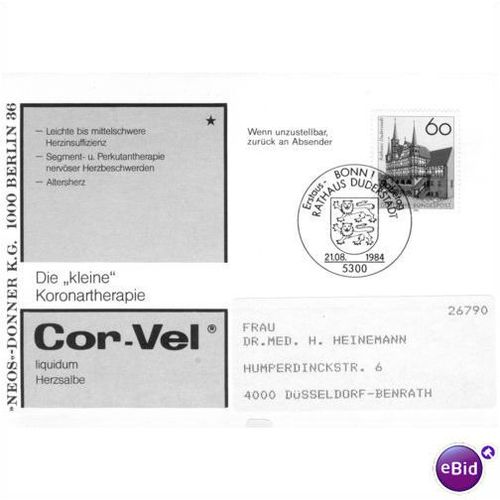 Germany SH FDI Postcard 1984 - Town Hall Duderstadt