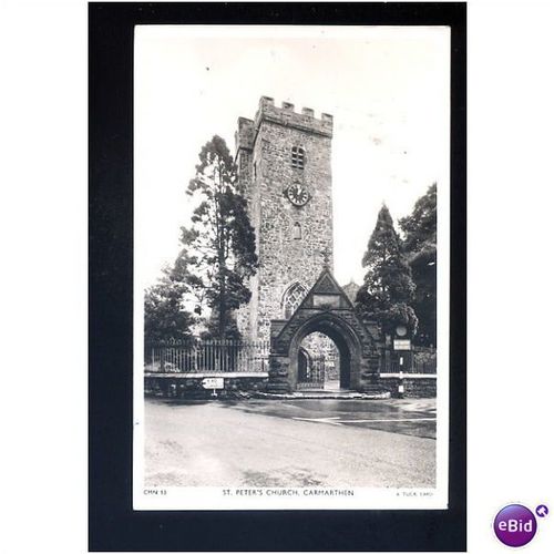 Wales CARMARTHEN Church Postcard by Tuck (CMN.13)
