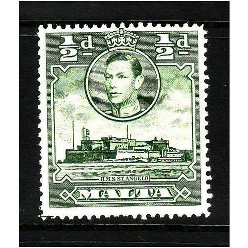 MALTA 1938 SG 218 1/2d GREEN U/M MINT#3