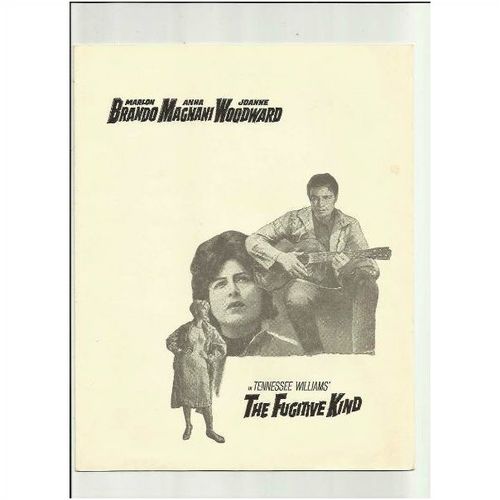 THE FUGITIVE KIND Marlon Brando, Anna Magnani, Joanne Woodward Synopsis