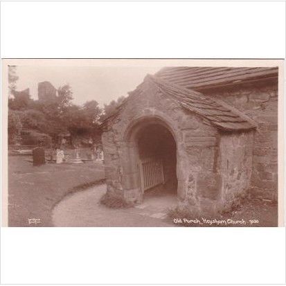 Old Porch Heysham Church Haysham Lancashire Postcard (LAN71104)