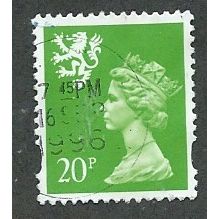SCOTLAND 20P 'BT GREEN' (LITHO) (CB) (S83) FINE USED (EBID39-630)