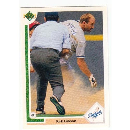 1991 Upper Deck Kirk Gibson baseball card #634 – Dodgers