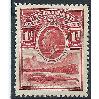 Basutoland 1933 SG12 1d Scarlet Mounted Mint. ..