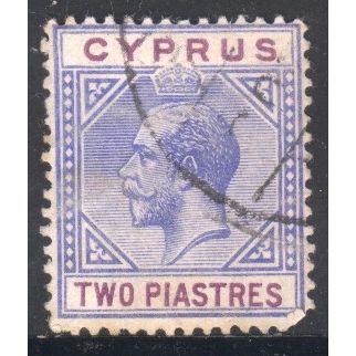 Cyprus 1912 - SG78 - 2pi blue & purple - KGV - used