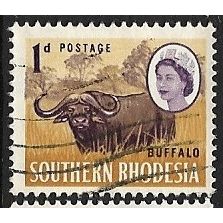 SOUTHERN RHODESIA 1964 SG 93 - #4 fine used (o) - ANIMAL