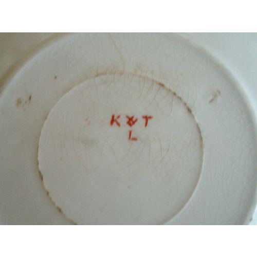 Beautiful Victorian Cup & Saucer Marked K & T. L