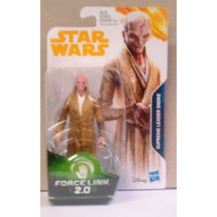 STAR WARS ' Force Link ' SUPREME Leader SNOKE figure (yellow card)
