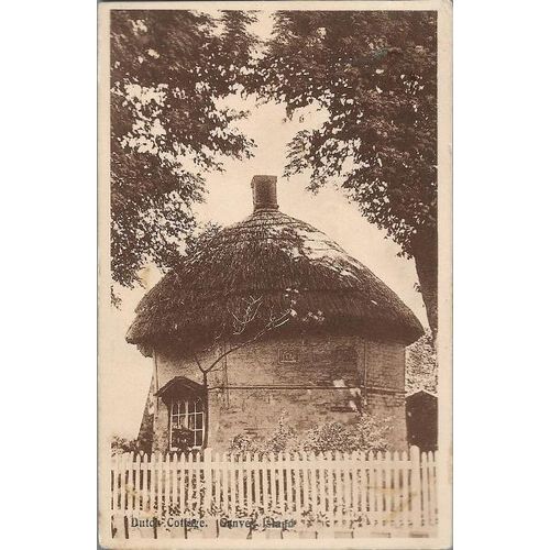 Canvey Island, Essex - Dutch Cottage - postcard, West Benfleet pmk 1925