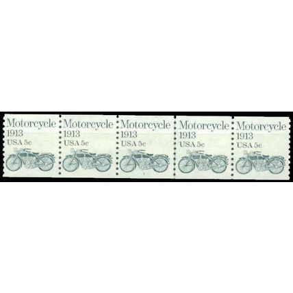 1899 5c Motorcycle Fine MNH Dry Gum PNC 1/5 P0297