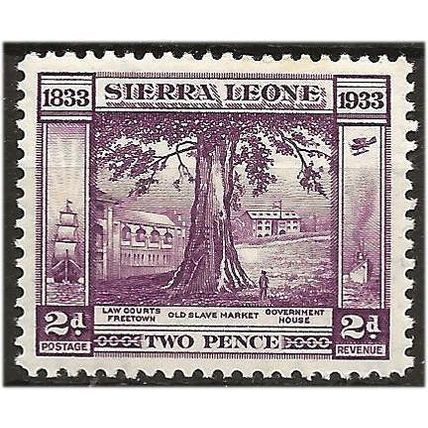 Sierra Leone 1933 SG171 2d Purple Mounted Mint .. ..