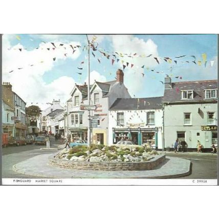 Fishguard, Pembrokeshire - Market Square - Judges postcard c.1970s