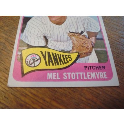 1965 Topps, MEL STOTTLEMYRE, Hi # 550, Yankees, SP RC