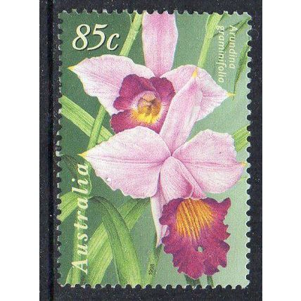 Australia 1998 Orchids - JI with Singapore - Arundini graminifolia 85c Used