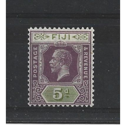 Fiji.SG236 5d Dull Purple and Sage-Green.Mounted Mint.May24d