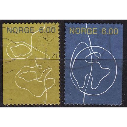 NORWEGEN NORWAY [2004] MiNr 1488-89 ( O/used )