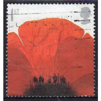 GB 2008 Lest We Forget - Soldiers in a Poppy Flower 1st Used