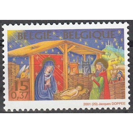 Belgique 2001 Michel 3094 Neuf ** Cote (2008) 0.85 € Miniature d'une crêche Noël