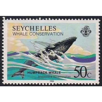 Seychelles 1984 SG 601 UMM - Fauna/Whales (D-883 (2))