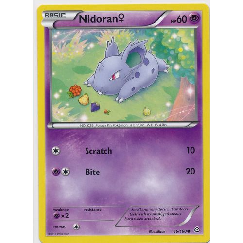 Pokemon XY Primal Clash #066/160 Nidoran Female