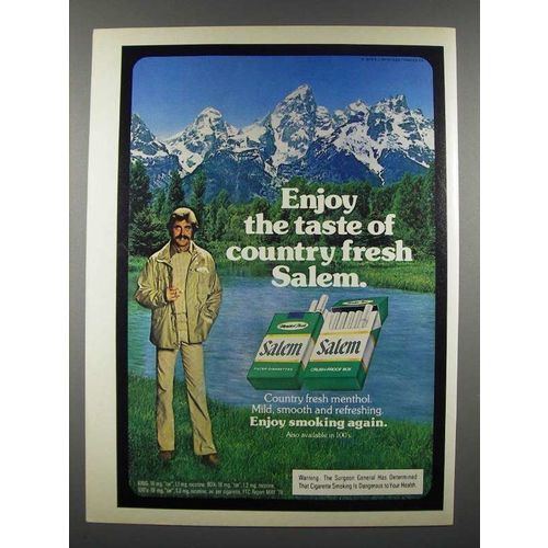 1979 Salem Cigarettes Ad - Taste of Country Fresh