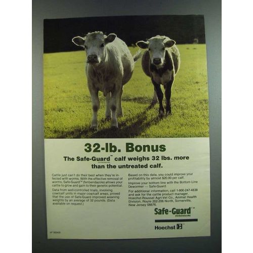 1986 Hoechst Safe-Guard Ad - 32-Lb. Bonus