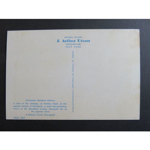 Fairbourne Miniature Railway, Barmouth Postcard #28
