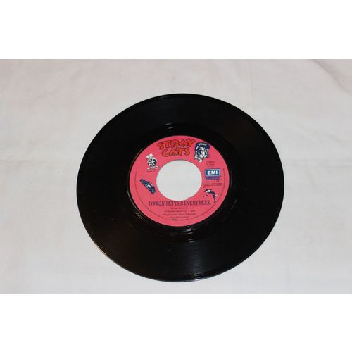 Stray Cats 45 & Picture Sleeve-SEXY+17-LOOKIN' BETTER EVERY BOTTLE STEREO