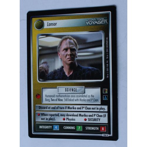 Star Trek CCG: The Borg # 106 Lansor (A) 2001 decipher